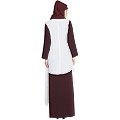 Shrug abaya- Beige-Wine