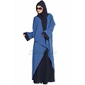 Designer shrug abaya combo- Navy-blue Designer shrug abaya combo- Navy-blue