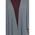 Designer shrug abaya combo- wine-grey Designer shrug abaya combo- wine-grey