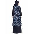 Shrug abaya combo-navy blue print Shrug abaya combo-navy blue print