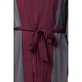 Designer shrug abaya- grey-burgundy color Designer shrug abaya- grey-burgundy color