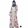 Shrug abaya- beige print Shrug abaya- beige print