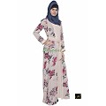 Shrug abaya- beige print Shrug abaya- beige print