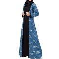 Designer abaya with printed Shrug attached Designer abaya with printed Shrug attached