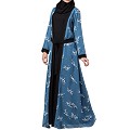 Designer abaya with printed Shrug attached Designer abaya with printed Shrug attached