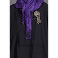 Asymmetrical abaya with Yoke design and panels- Black Asymmetrical abaya with Yoke design and panels- Black