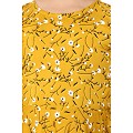 Mustard printed Umbrella Dress abaya for kids