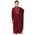Indo Classic kaftan for kids- Maroon